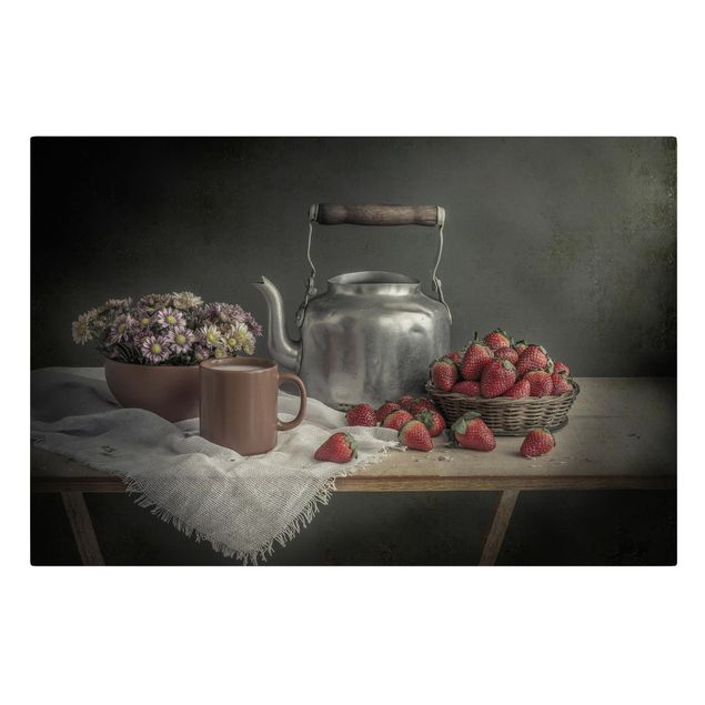 Print on canvas - Still Life with Strawberries