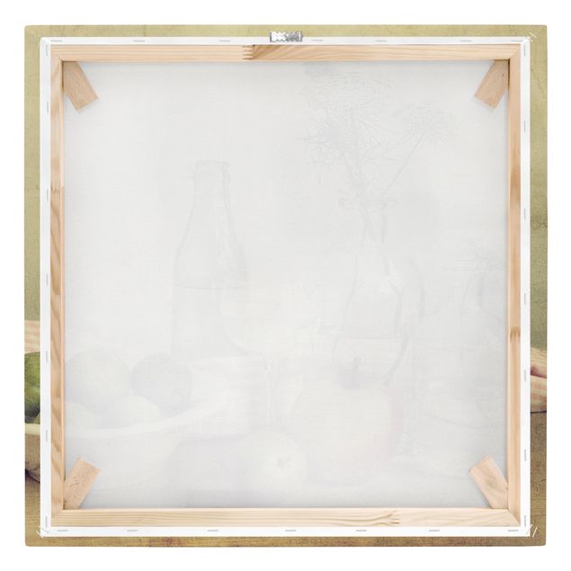 Print on canvas - Still Life with Bottles