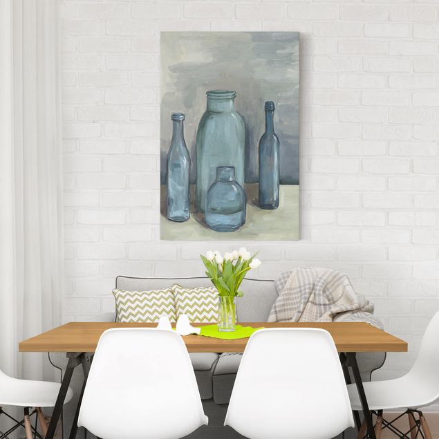 Print on canvas - Still Life With Glass Bottles II