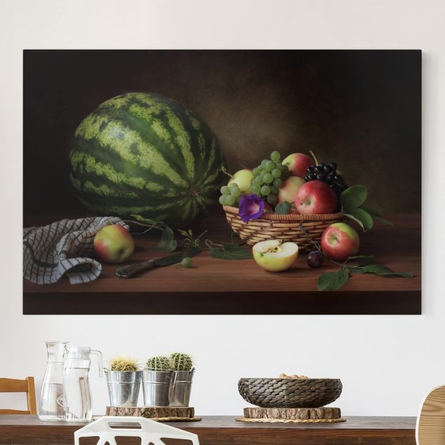 Print on canvas - Still Life With Melon