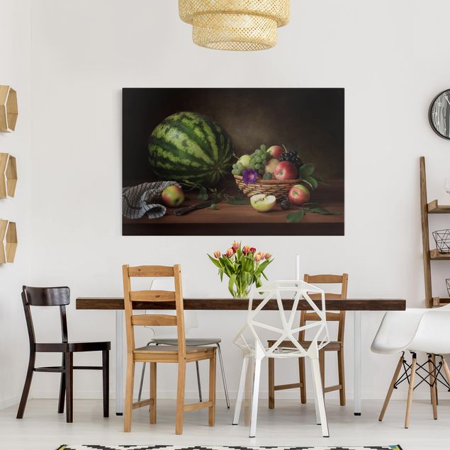 Print on canvas - Still Life With Melon