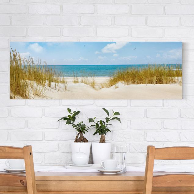 Print on canvas - Beach On The North Sea