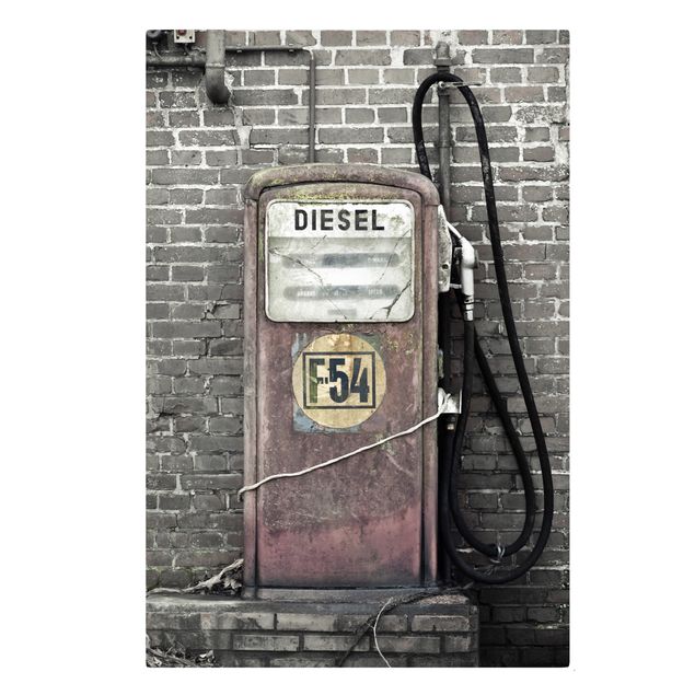Print on canvas - Gas station