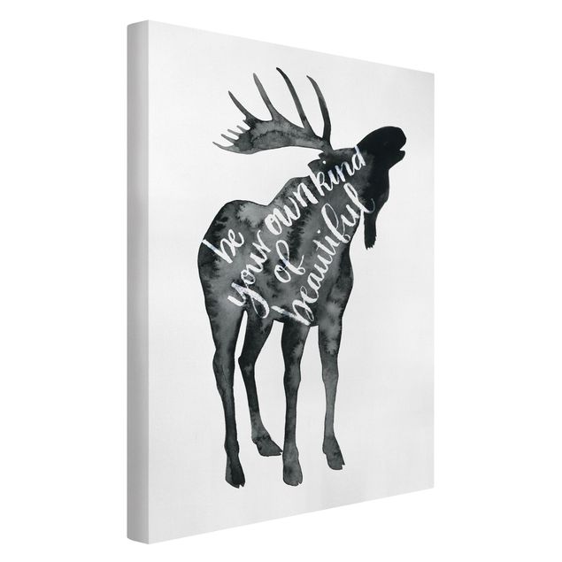 Print on canvas - Animals With Wisdom - Elk