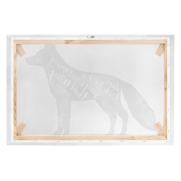 Print on canvas - Animals With Wisdom - Fox