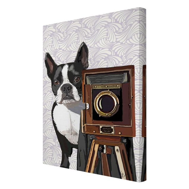 Print on canvas - Wildlife Photographer Terrier