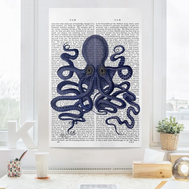 Print on canvas - Animal Reading - Octopus