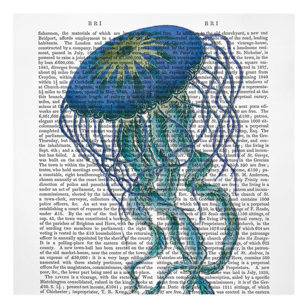 Print on canvas - Animal Reading - Jellyfish