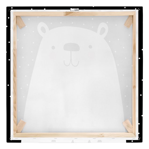 Print on canvas - Zoo With Patterns - Polar Bear