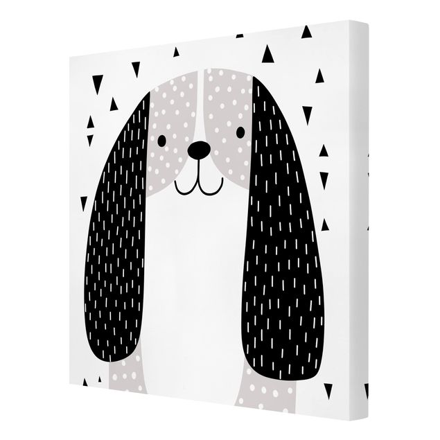 Print on canvas - Zoo With Patterns - Dog