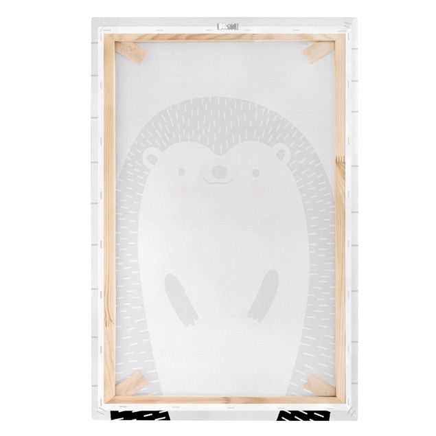 Print on canvas - Zoo With Patterns - Hedgehog