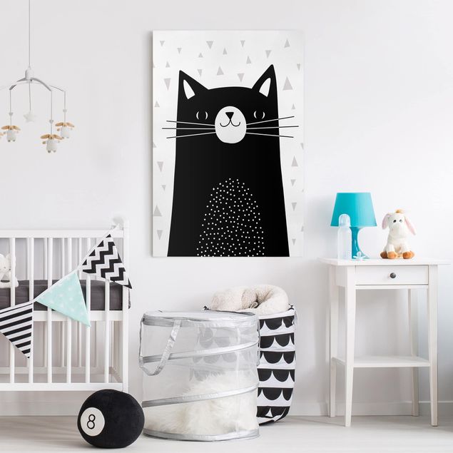 Print on canvas - Zoo With Patterns - Cat