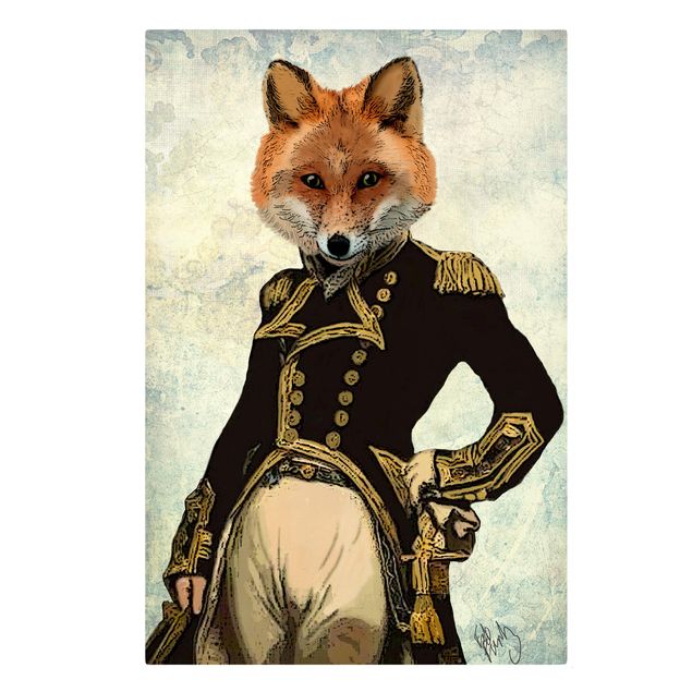 Print on canvas - Animal Portrait - Fox Admiral