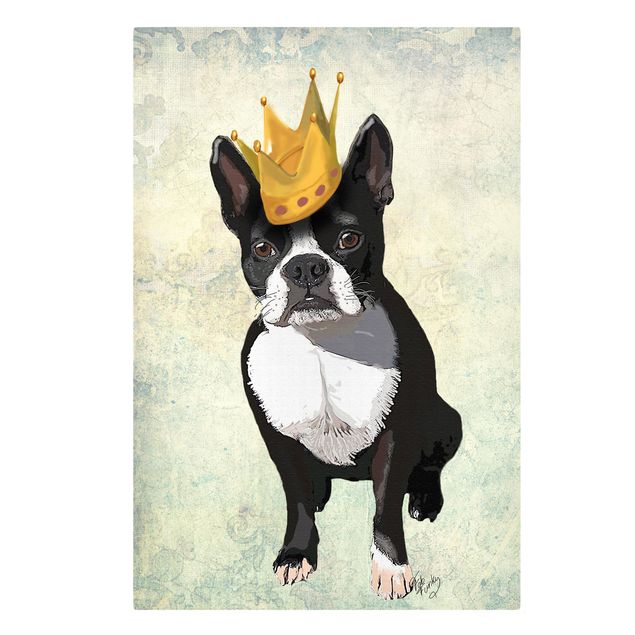 Print on canvas - Animal Portrait - Terrier King
