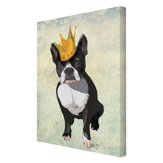 Print on canvas - Animal Portrait - Terrier King
