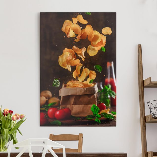 Print on canvas - Tomato Basil Snack
