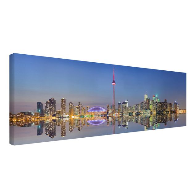 Print on canvas - Toronto City Skyline Before Lake Ontario