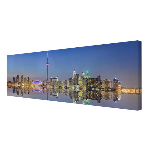 Print on canvas - Toronto City Skyline Before Lake Ontario