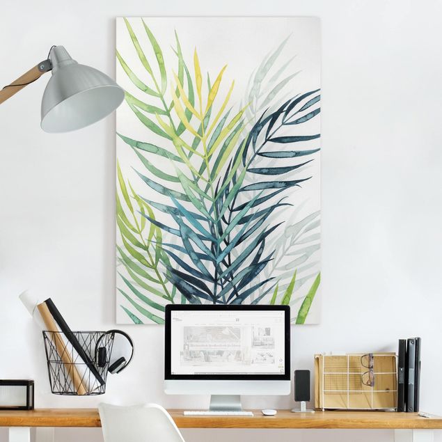 Print on canvas - Tropical Foliage - Palme