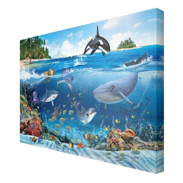 Print on canvas - Animal Club International - Underwater World With Animals
