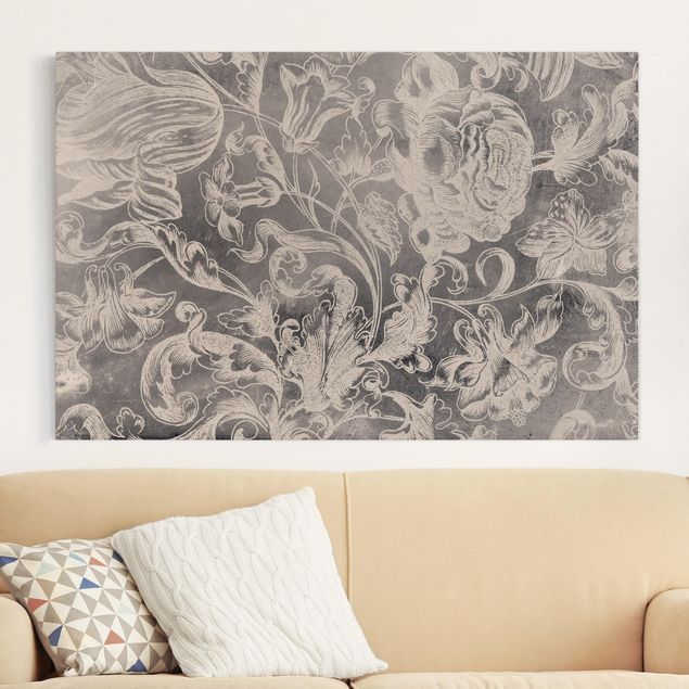 Print on canvas - Withered Flower Ornament I