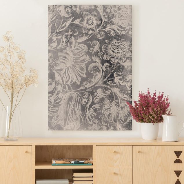 Print on canvas - Faded Flower Ornament II