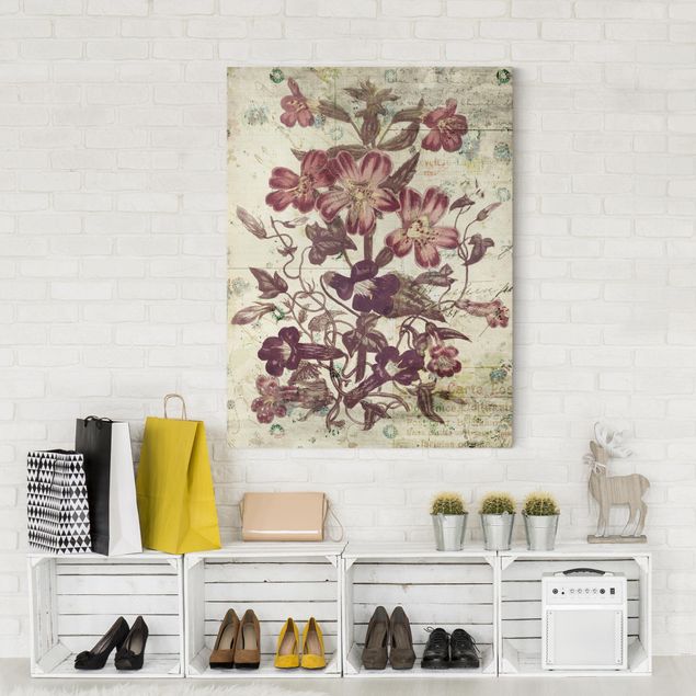 Print on canvas - Vintage Floral Design