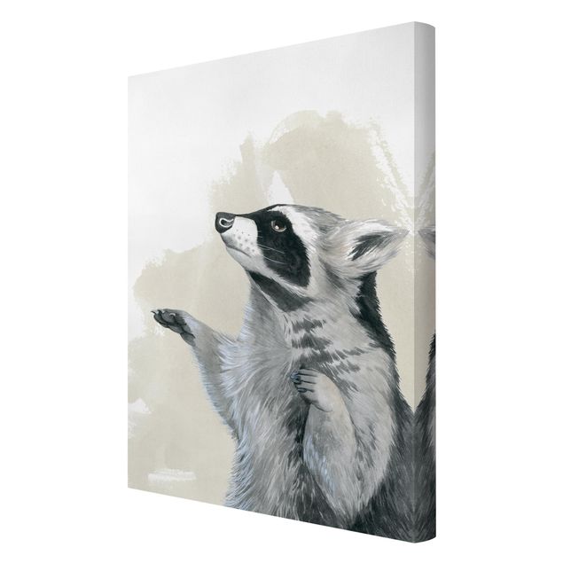 Print on canvas - Forest Friends - Raccoon