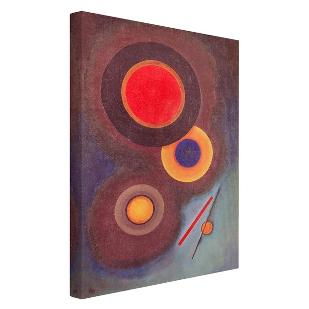 Print on canvas - Wassily Kandinsky - Circles And Lines