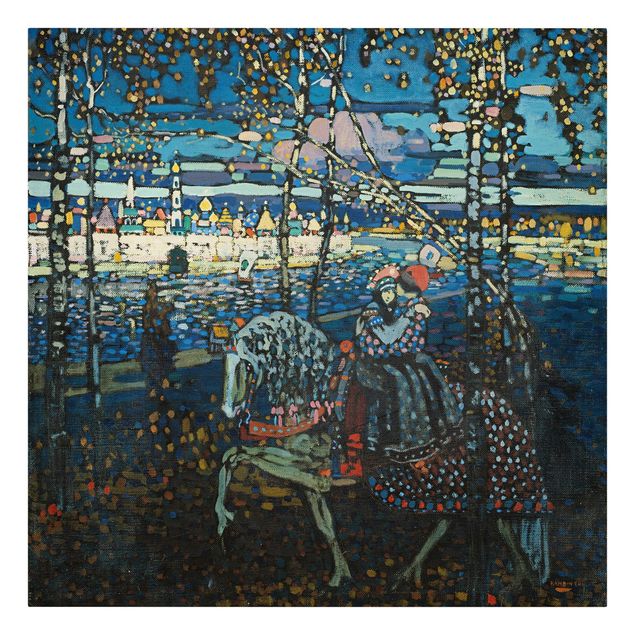 Print on canvas - Wassily Kandinsky - Riding Paar