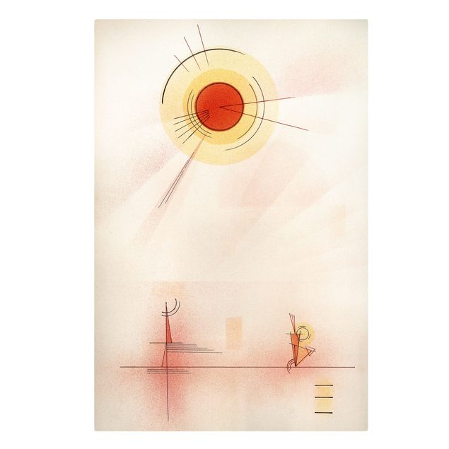 Print on canvas - Wassily Kandinsky - Rays