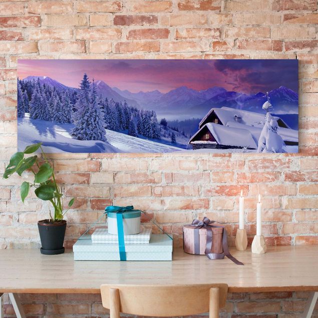 Print on canvas - Christmas Dreamscape