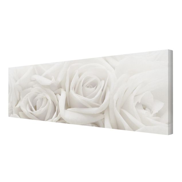 Print on canvas - White Roses