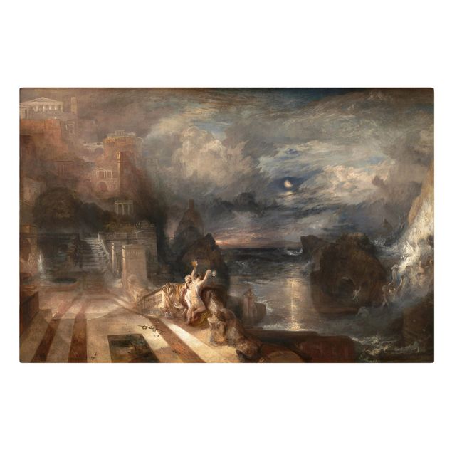 Print on canvas - William Turner - The Parting of Hero and Leander - from the Greek of Musaeus