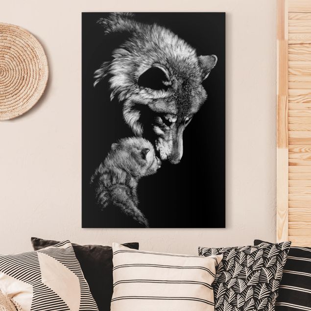Print on canvas - Wolf In The Dark