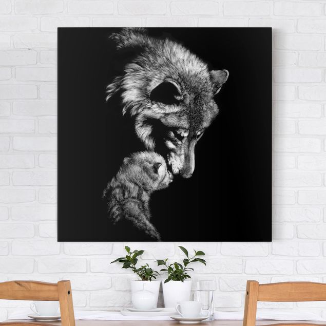 Print on canvas - Wolf In The Dark