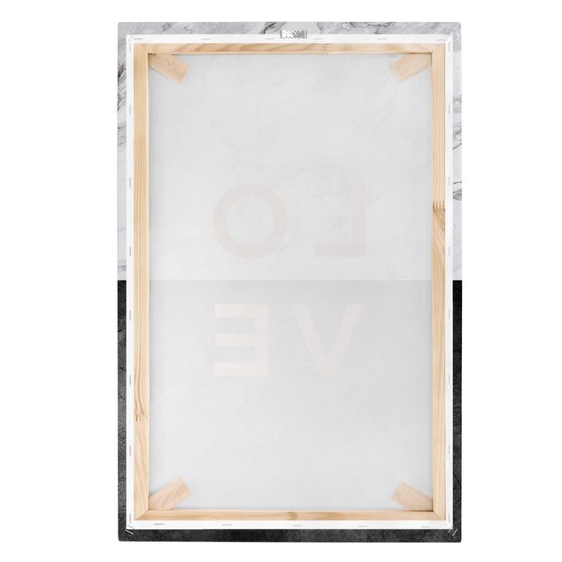 Canvas print - Love Copper And Marble
