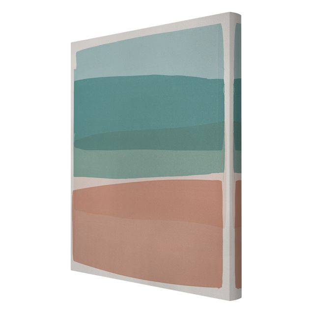 Canvas print - Modern Turquoise And Pink