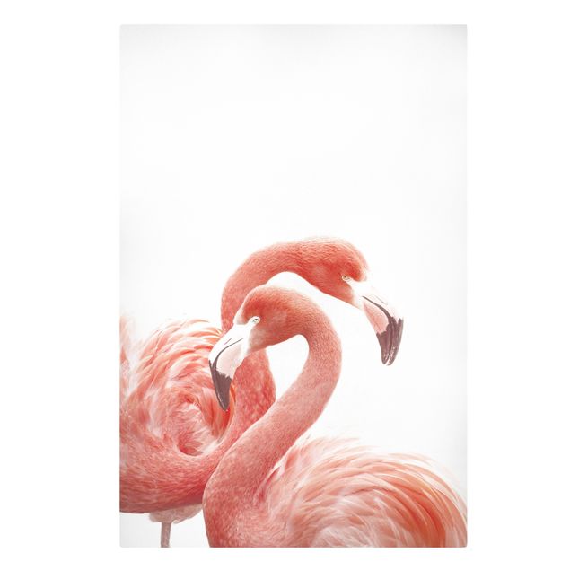 Canvas print - Two Flamingos