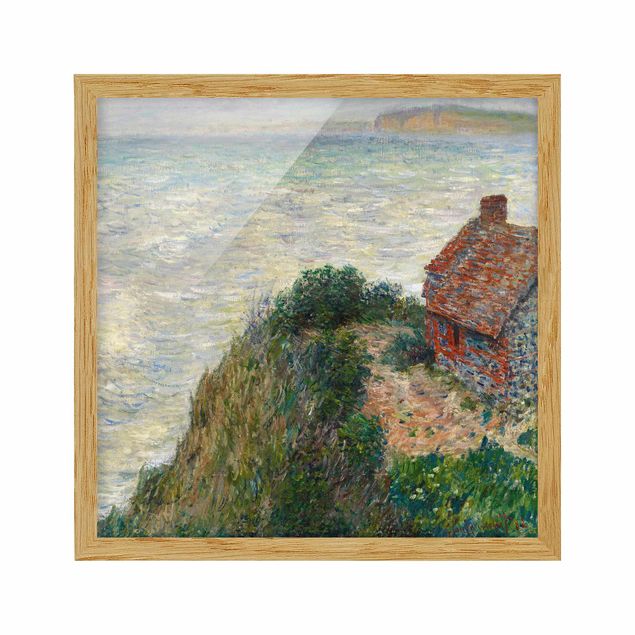Framed poster - Claude Monet - Fisherman's house at Petit Ailly