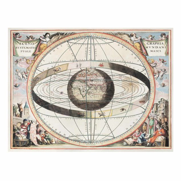Print on canvas - Vintage Antique Star Atlas