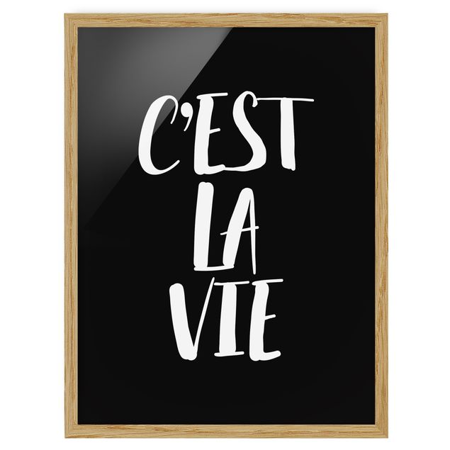 Framed poster - C'EST LA VIE