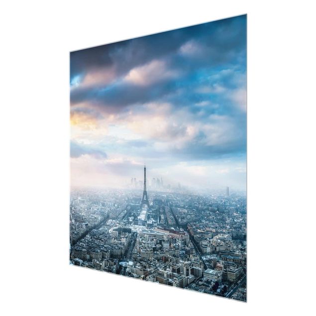 Glass print - Winter In Paris