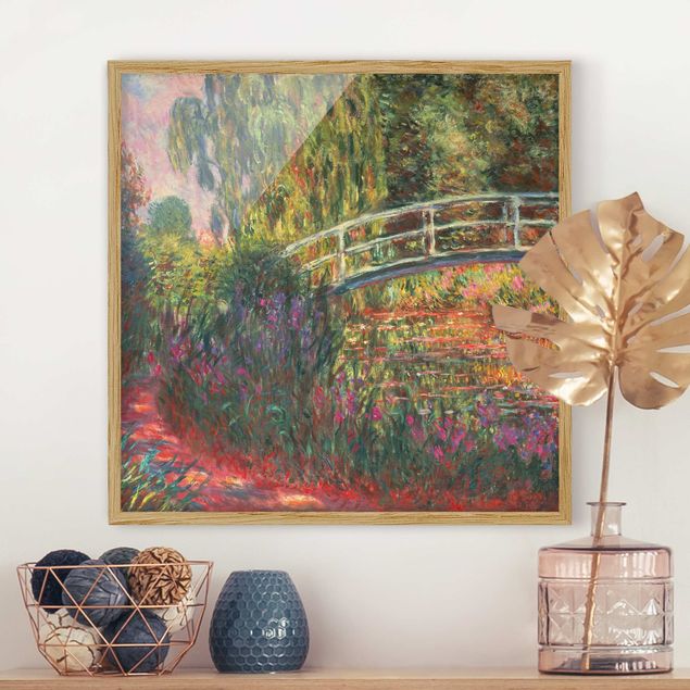 Framed poster - Claude Monet - Japanese Bridge In The Garden Of Giverny