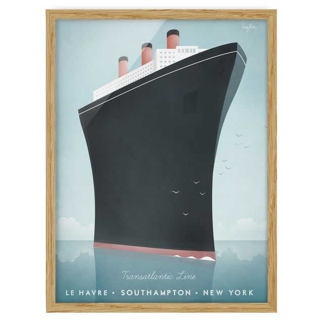 Framed poster - Travel Poster - Cruise Ship