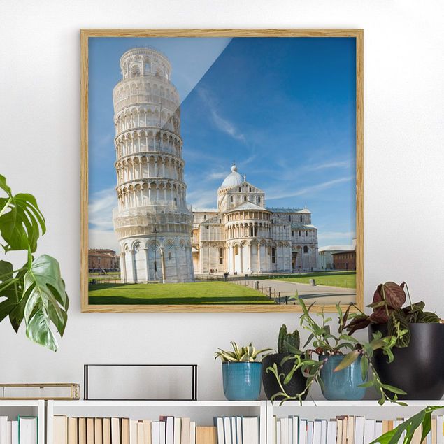 Framed poster - The Leaning Tower of Pisa