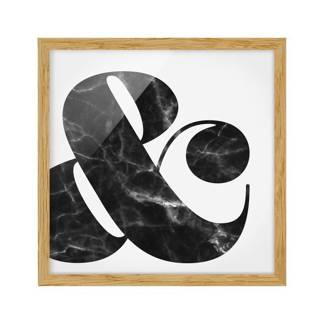Framed poster - Ampersand Marble