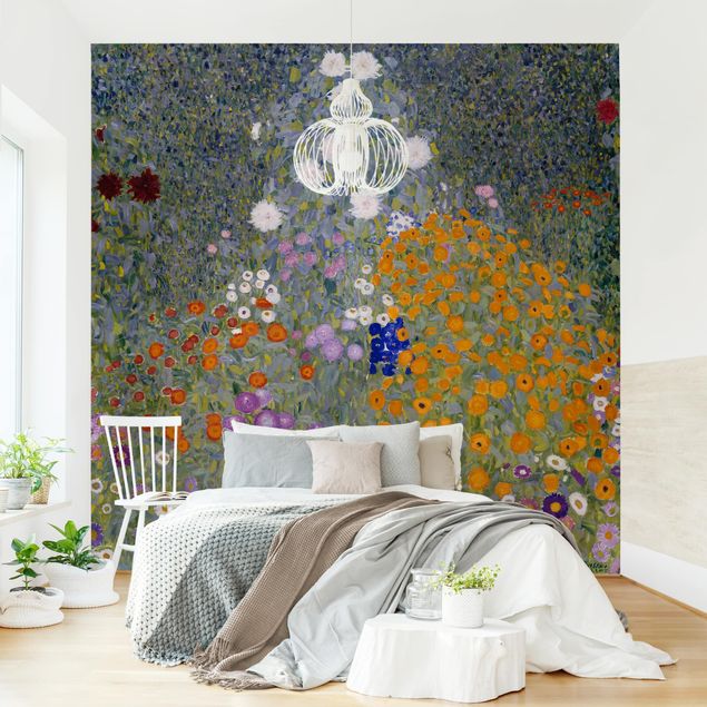 Wallpaper - Gustav Klimt - Cottage Garden