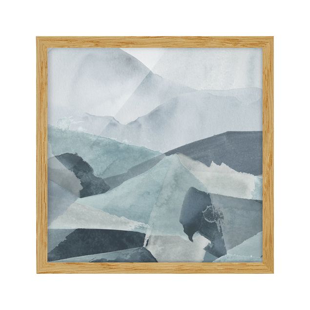 Framed poster - Waves In Blue III