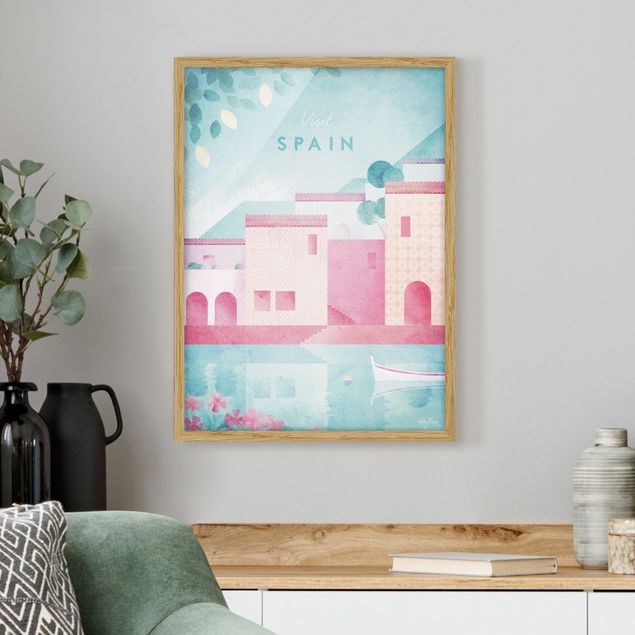 Framed poster - Travel Poster - Spain